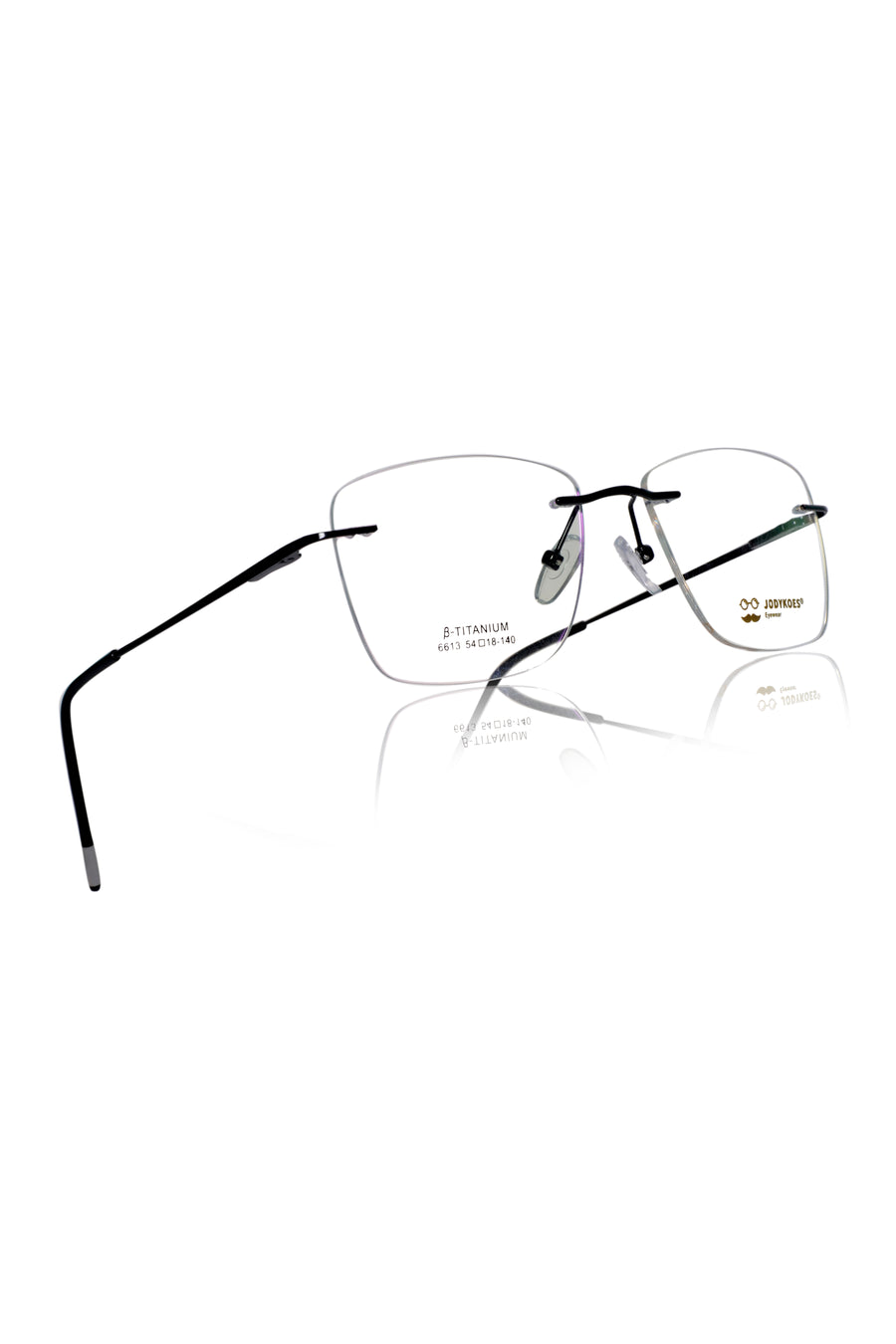 Jodykoes Square Signature Rimless Frame (Black)