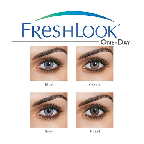 Freshlook OneDay - Daily Disposable Color Contact Lenses, Pack of 10 (Gray)