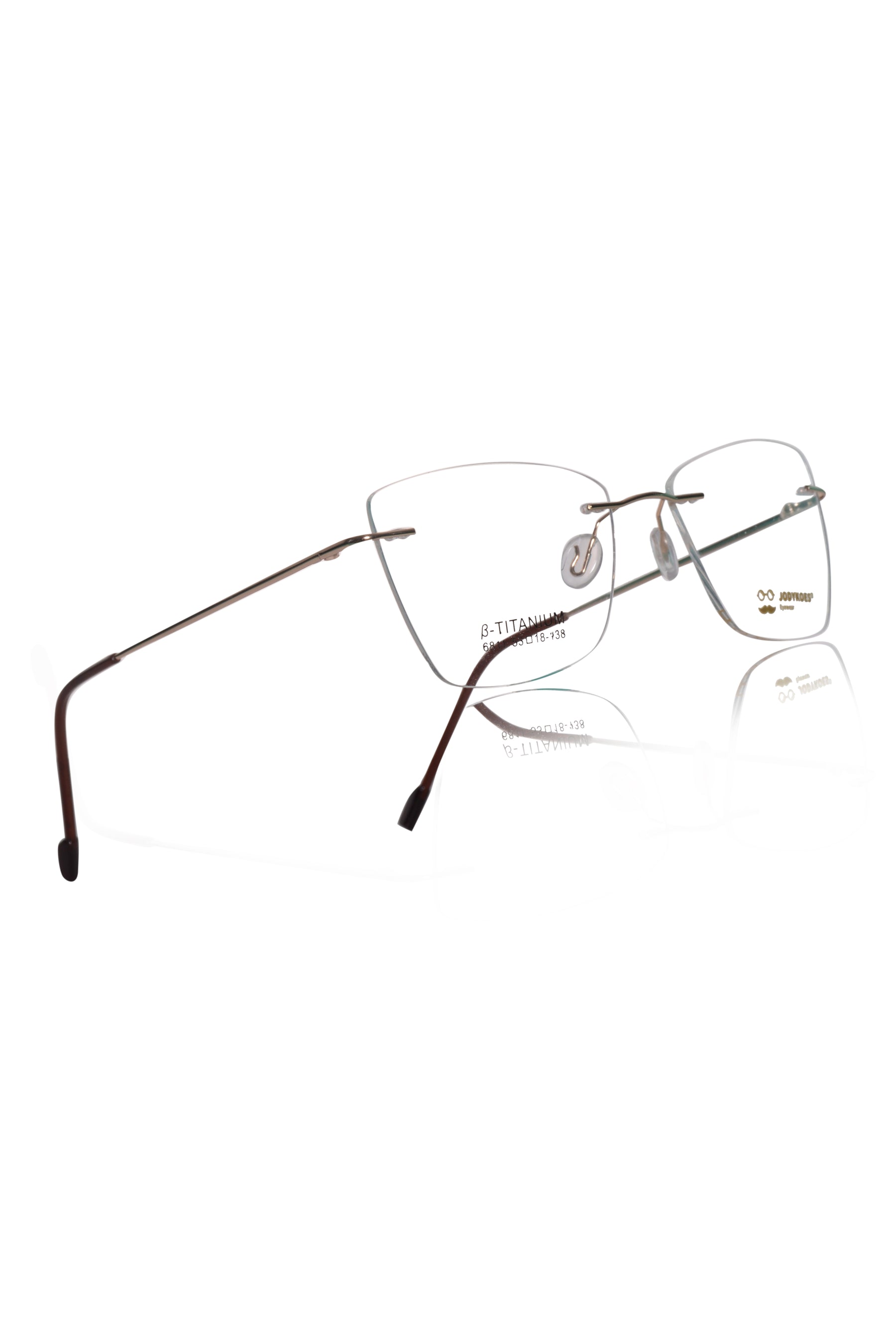 Jodykoes Cat Eye Premium Rimless Frame (Gold)