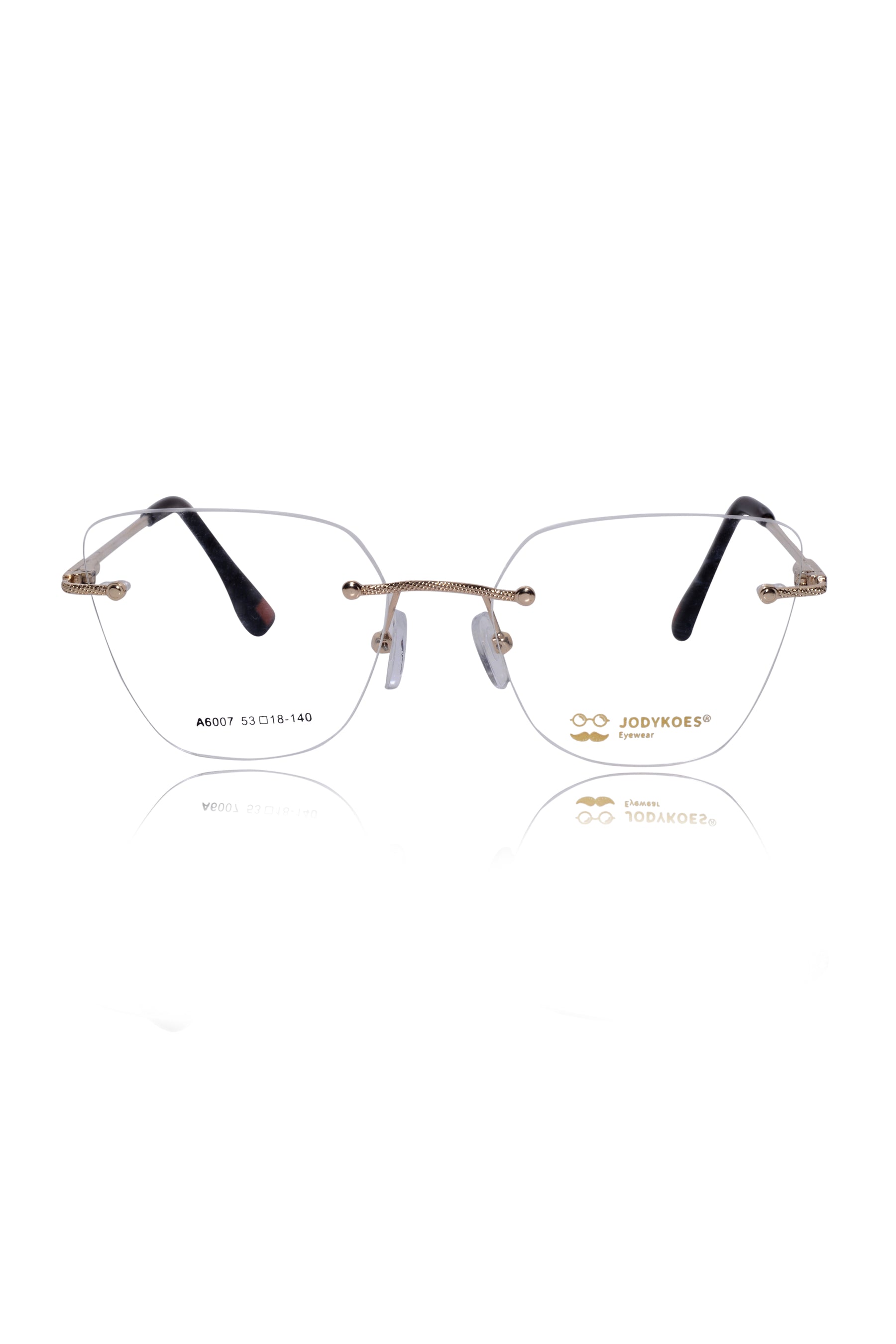 Jodykoes Cat Eye Signature Rimless Frame (Gold)
