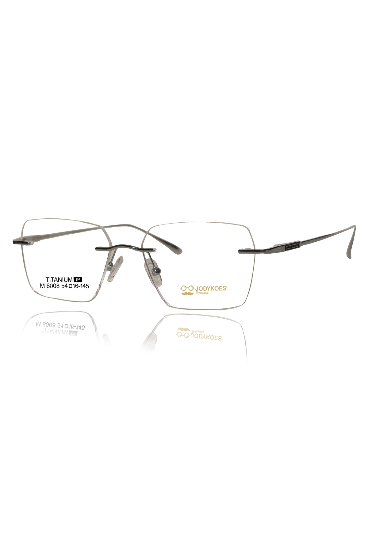 Jodykoes Luxury Pure Titanium Geometric Rimless Frame | High Quality Lightweight Square Optical Frame