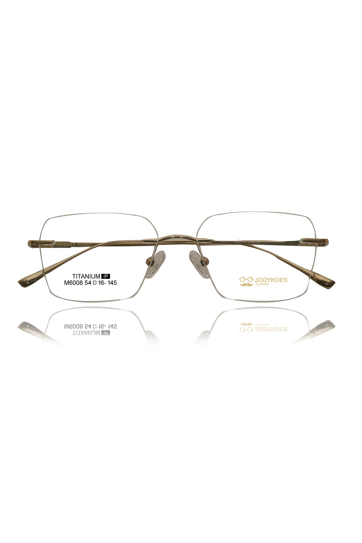 Jodykoes Luxury Pure Titanium Geometric Rimless Frame | High Quality Lightweight Square Optical Frame