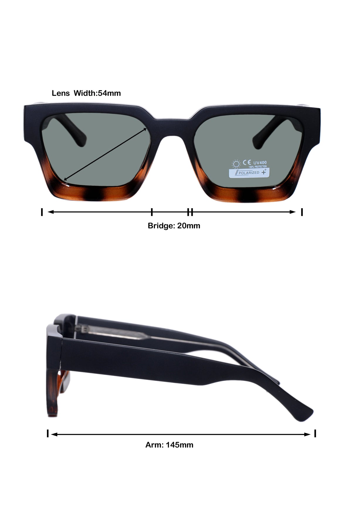 Jodykoes Legacy Square Sunglasses – UV400 Polarized