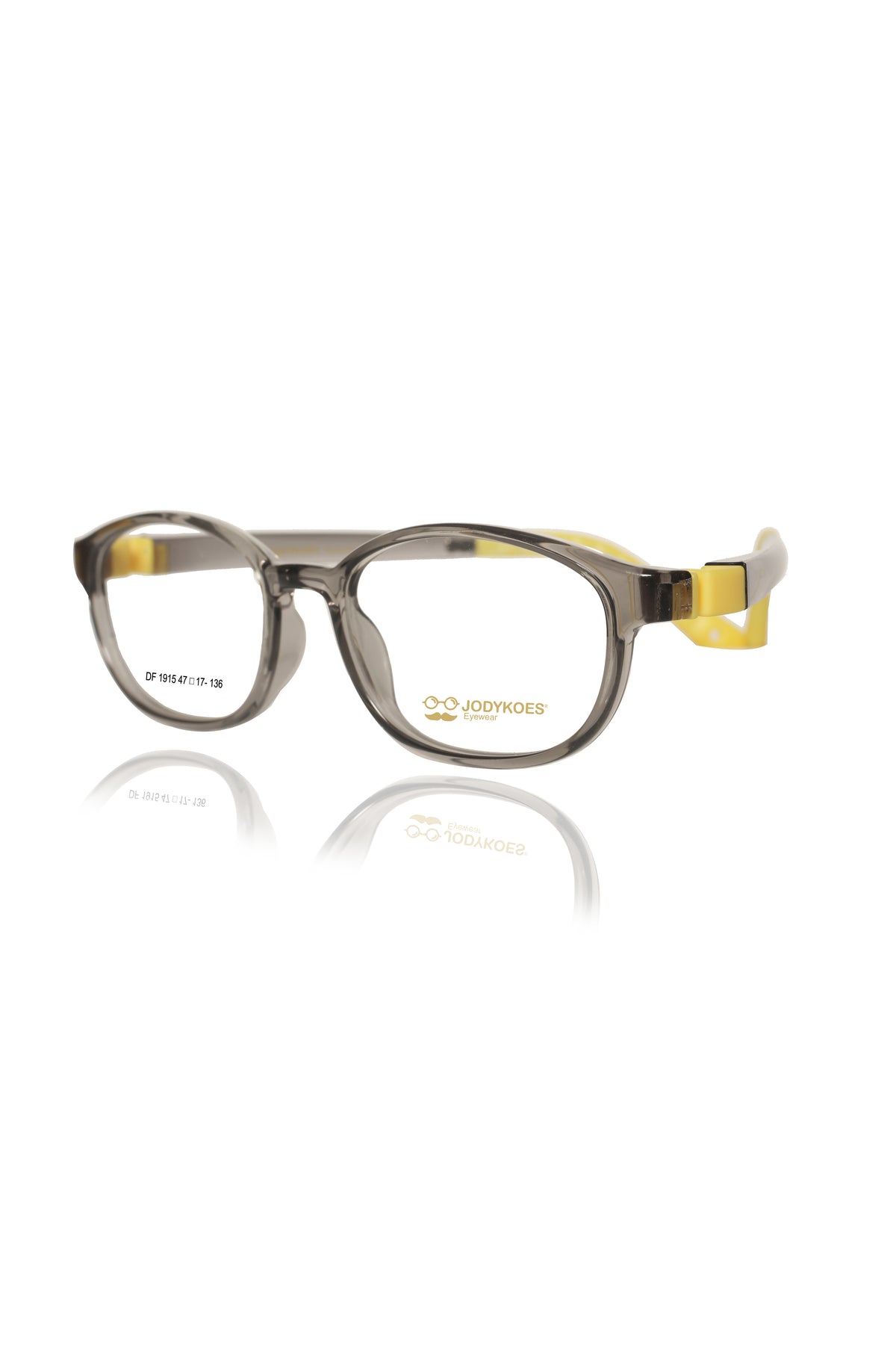 Jodykoes Kids TR90 Eyeglass Frames | Lightweight Flexible Kids Spectacle Frames (Grey)