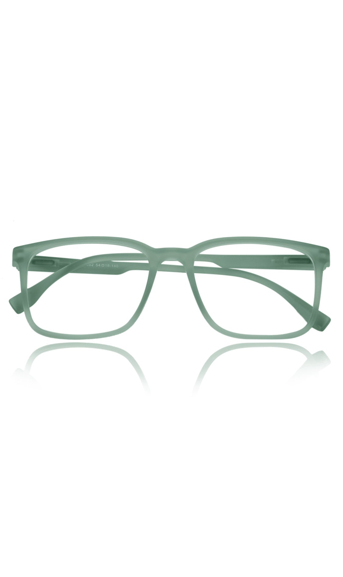 Jodykoes® Colour Series : Vibrant colours eyewear rectangle frames with anti glare and blue filter eyeglasses for men and women (Sky Green) - Jodykoes ®