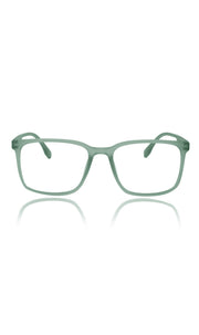 Jodykoes® Colour Series : Vibrant colours eyewear rectangle frames with anti glare and blue filter eyeglasses for men and women (Sky Green)