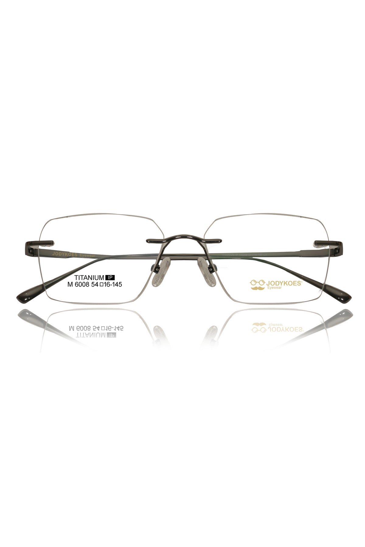 Jodykoes Luxury Pure Titanium Geometric Rimless Frame | High Quality Lightweight Square Optical Frame