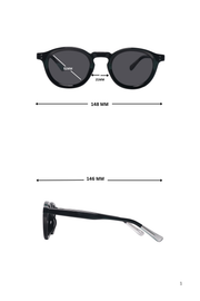 Jodykoes Legacy Round Sunglasses – UV400 Polarized (Black)