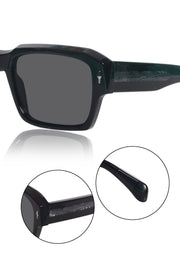 Jodykoes Legacy Square Sunglasses – UV400 Polarized (Black)