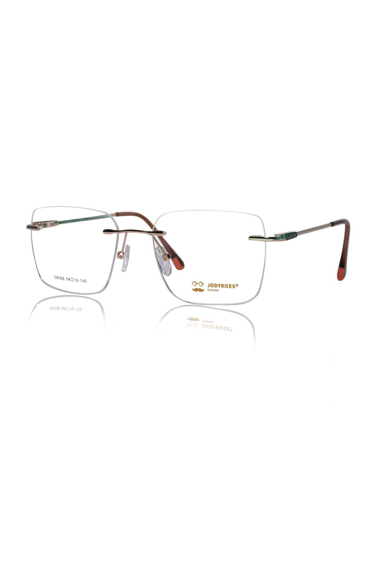 Jodykoes Square Signature Rimless Frame (Gold)