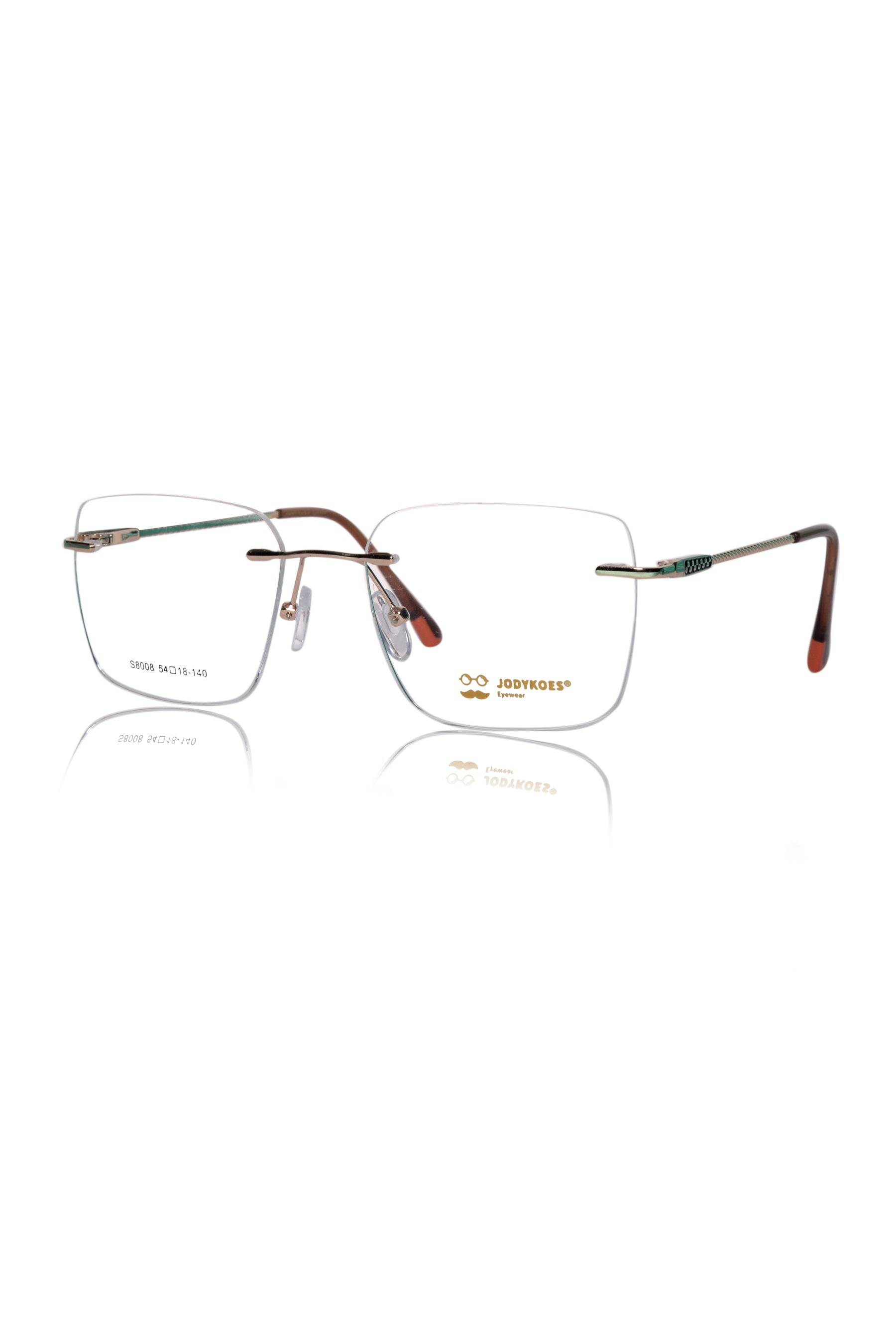 Jodykoes Square Signature Rimless Frame (Gold)