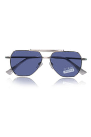 Jodykoes Legacy Metal Square Sunglasses – UV400 Polarized (Blue)