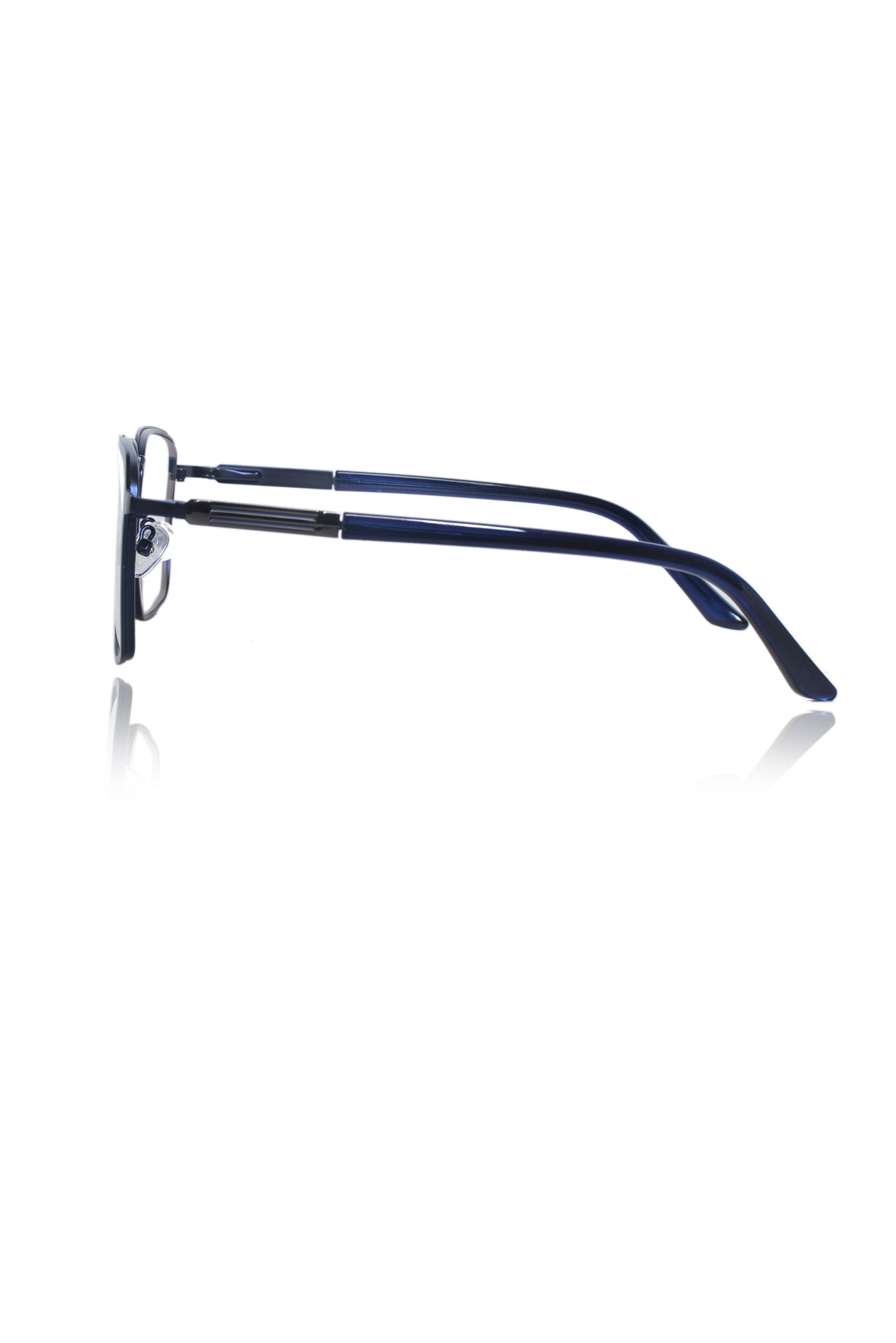 Jodykoes Founder's Edition Square Metal Titanium Eyeglass Frame | Premium Luxury Titanium Eyewear Glasses (Black-Blue)