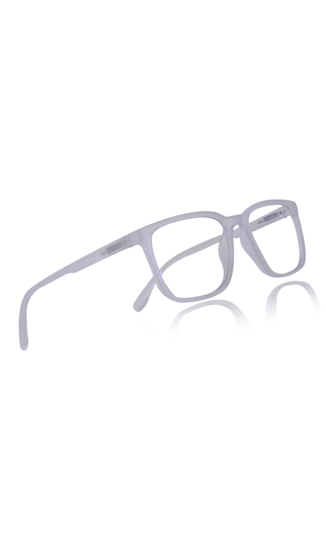 Jodykoes® Colour Series : Vibrant colours eyewear rectangle frames with anti glare and blue filter eyeglasses for men and women (Pearl White)