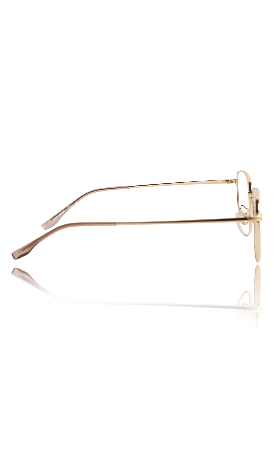 Jodykoes® Premium Series Metal Spectacle Frame With Anti-Glare Blue Light Blocking Eyeglasses for Men and Women | Computer and Mobile Phone Protection Eyewear Frames (Gold)