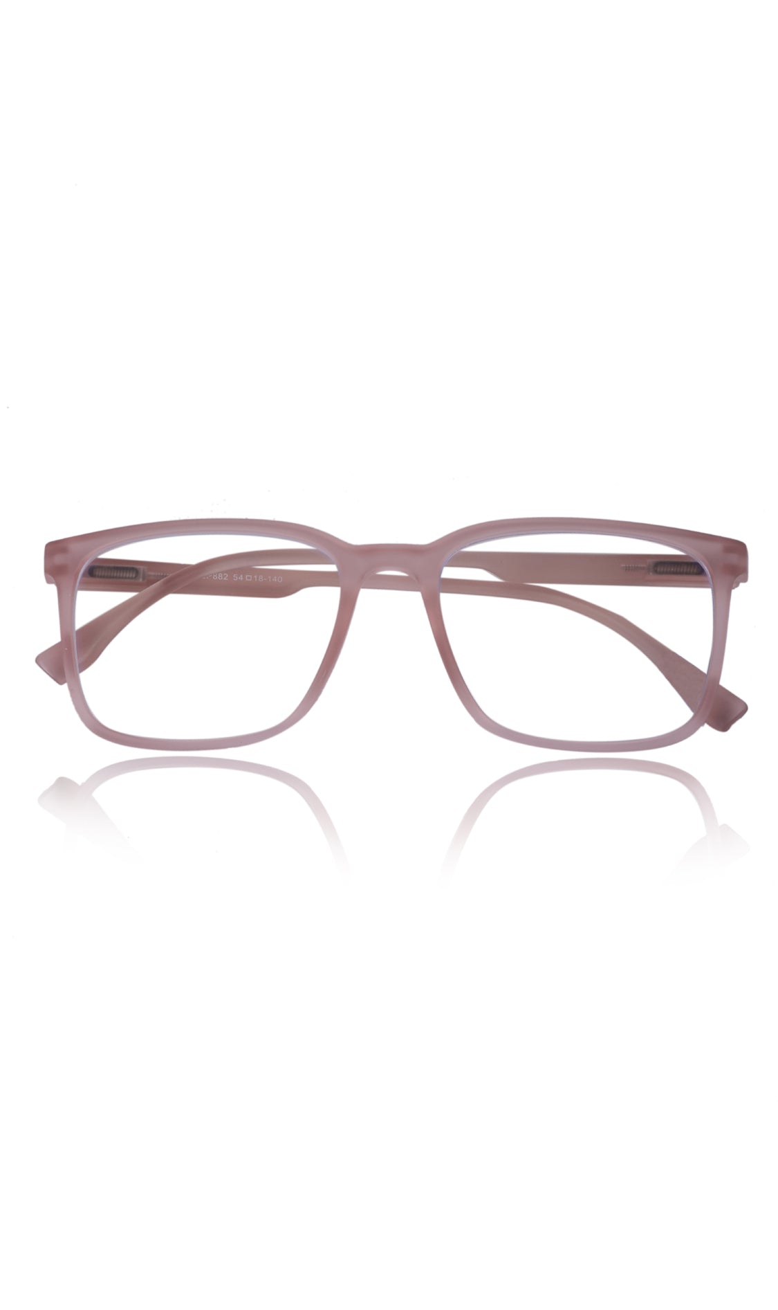 Jodykoes® Colour Series : Vibrant colours eyewear rectangle frames with anti glare and blue filter eyeglasses for men and women (Peach Rose)