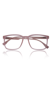 Jodykoes® Colour Series : Vibrant colours eyewear rectangle frames with anti glare and blue filter eyeglasses for men and women (Peach Rose)