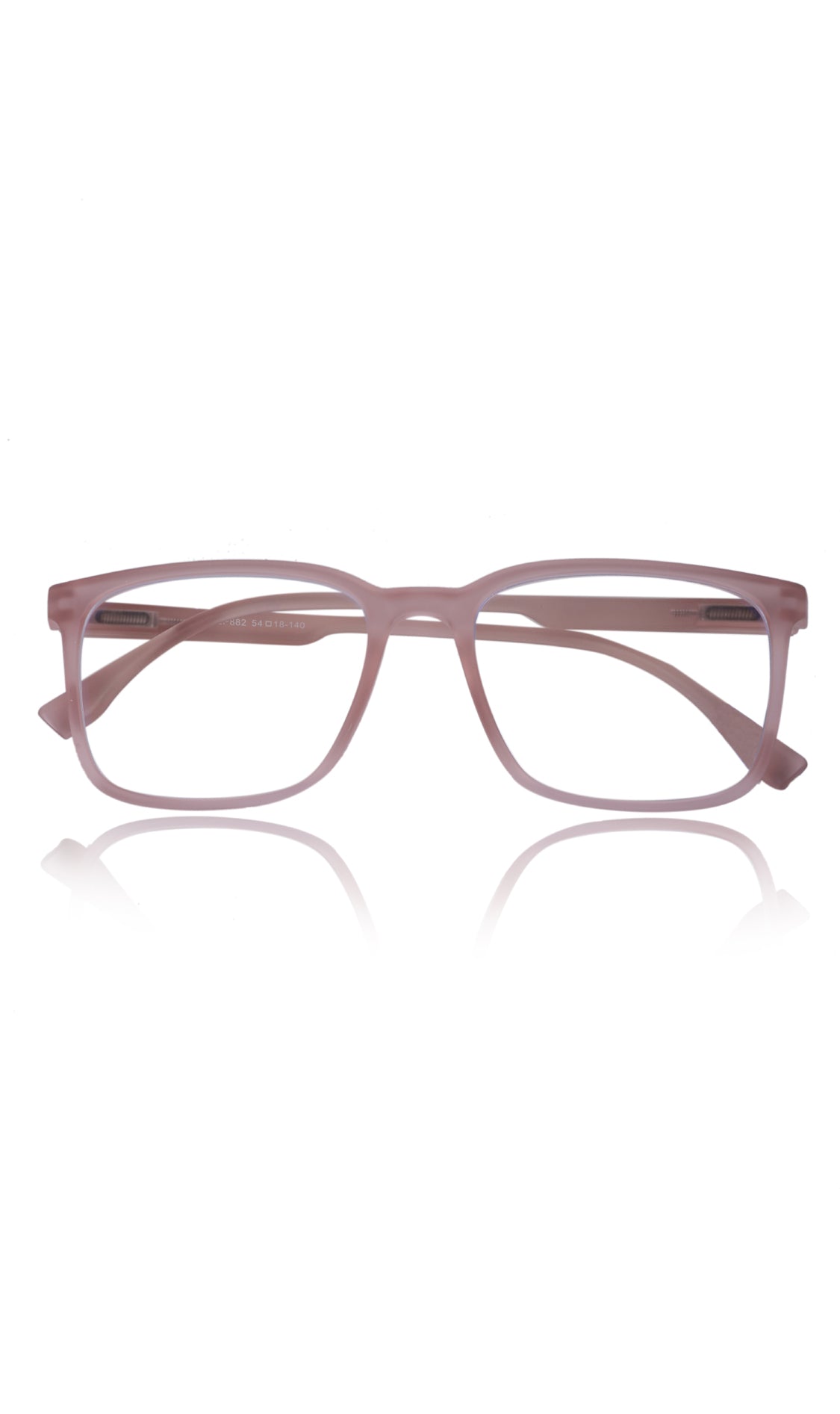 Jodykoes® Colour Series : Vibrant colours eyewear rectangle frames with anti glare and blue filter eyeglasses for men and women (Peach Rose) - Jodykoes ®