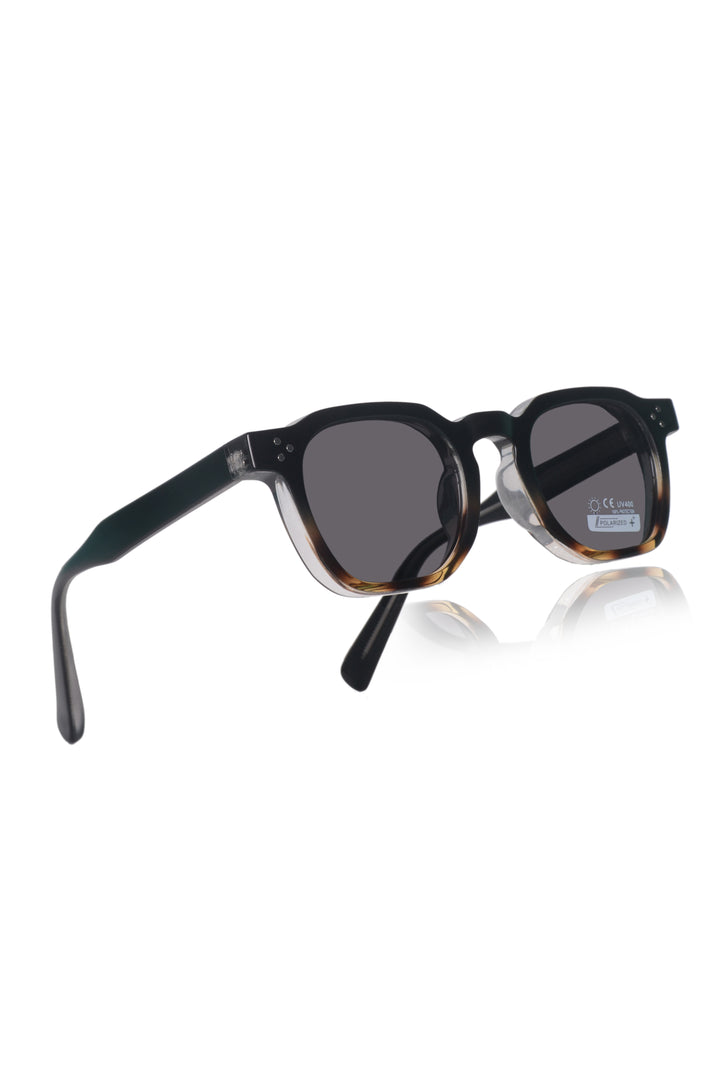Jodykoes Legacy Hexagonal Sunglasses – UV400 Polarized (Black Tortoise)