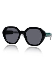 Jodykoes Legacy Cat Eye Square Sunglasses – UV400 Polarized (Black)