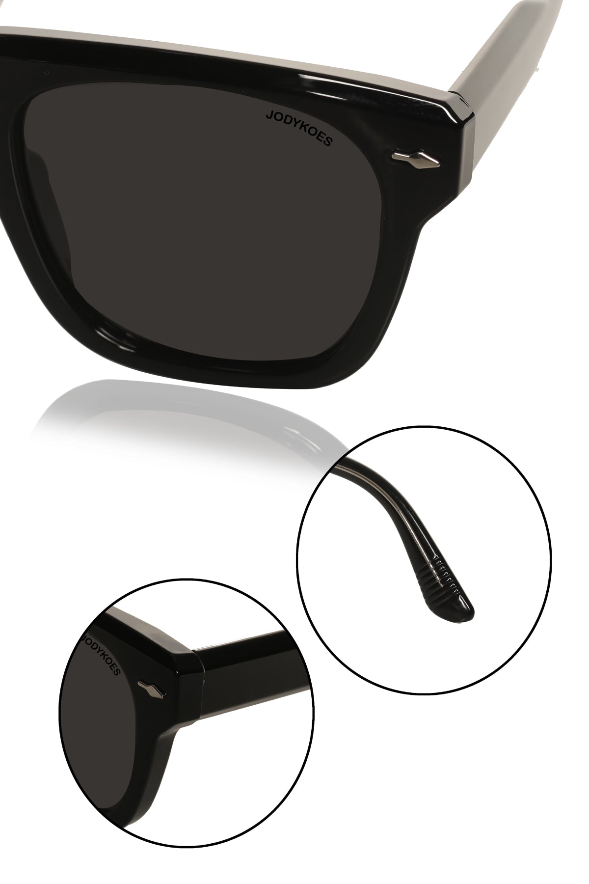 Jodykoes Legacy Premium Square Polarized Pure Acetate Sunglasses