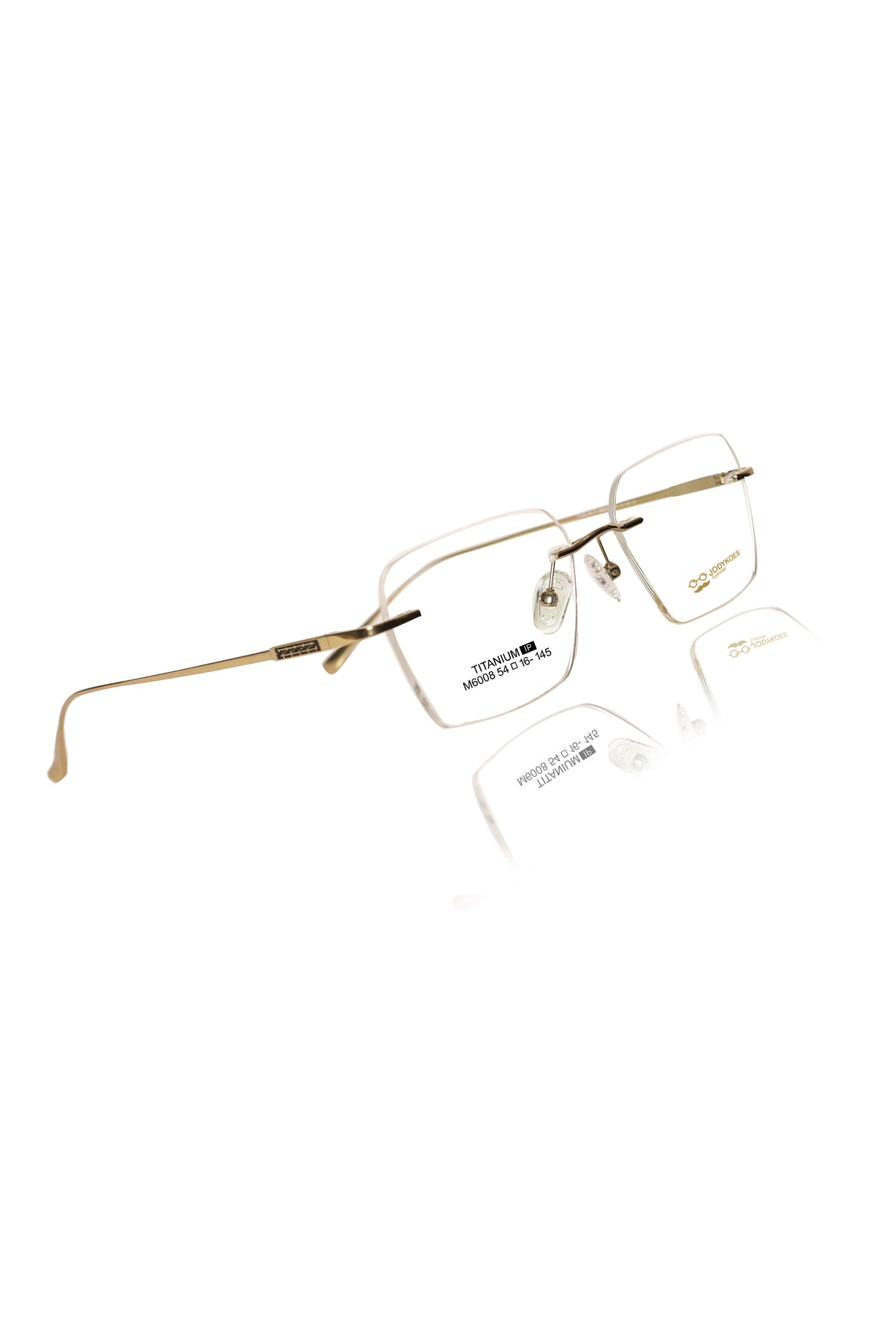 Jodykoes Luxury Pure Titanium Geometric Rimless Frame | High Quality Lightweight Square Optical Frame
