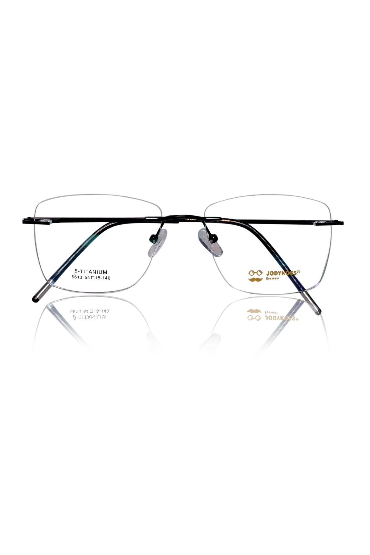 Jodykoes Square Signature Rimless Frame (Black)