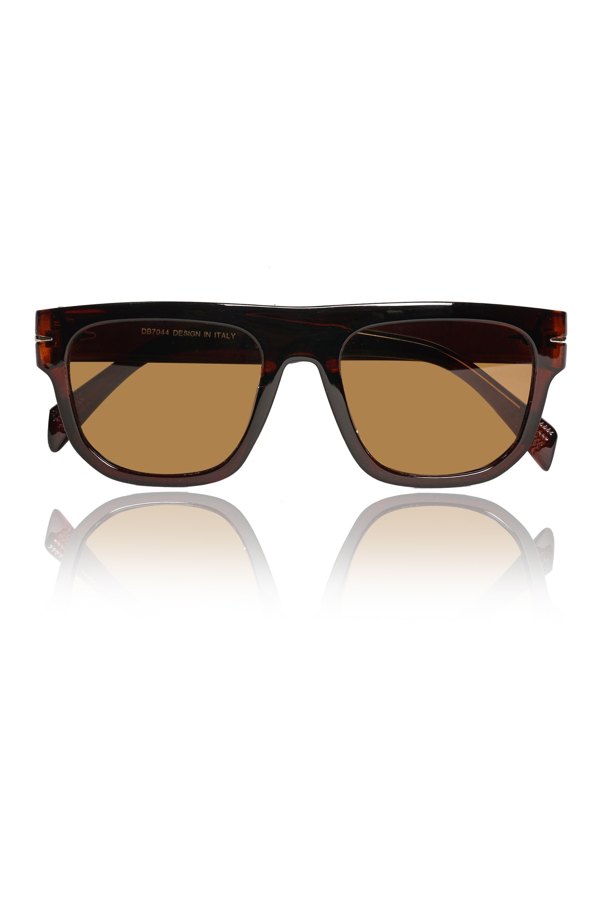 Jodykoes® Series Obsession : Premium Square Pure Acetate Sheet Designer Fashionable Sunglasses Eyewear Shades For Men and Women With UV Protection Eyeglasses Frame (Brown)