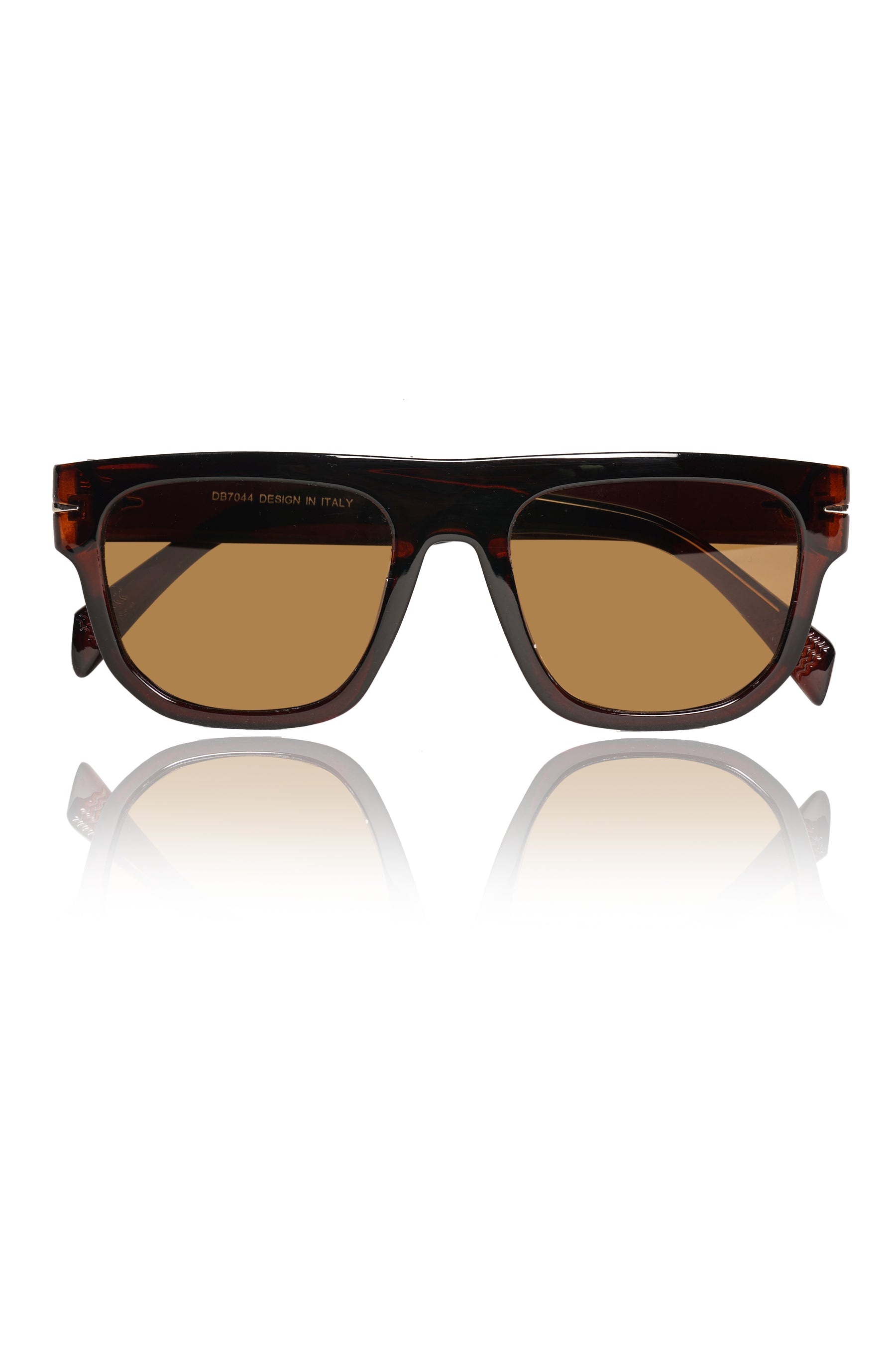 Jodykoes® Series Obsession : Premium Square Pure Acetate Sheet Designer Fashionable Sunglasses Eyewear Shades For Men and Women With UV Protection Eyeglasses Frame (Brown)