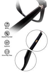 Jodykoes Square Smart Glasses with Speaker and Voice Assistant