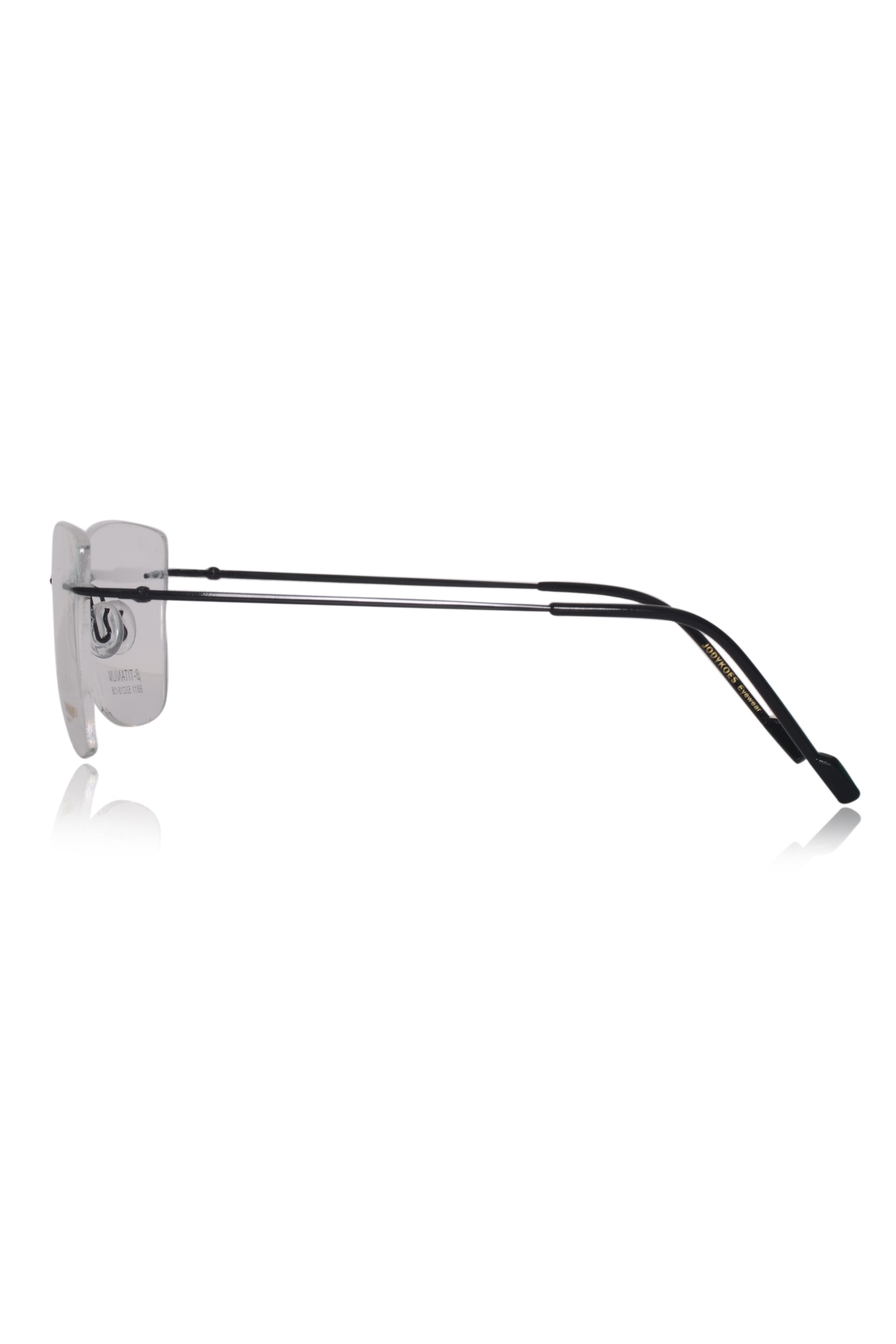 Jodykoes Cat Eye Premium Rimless Frame (Black)