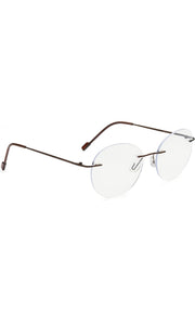 Jodykoes Round Signature Rimless Frame