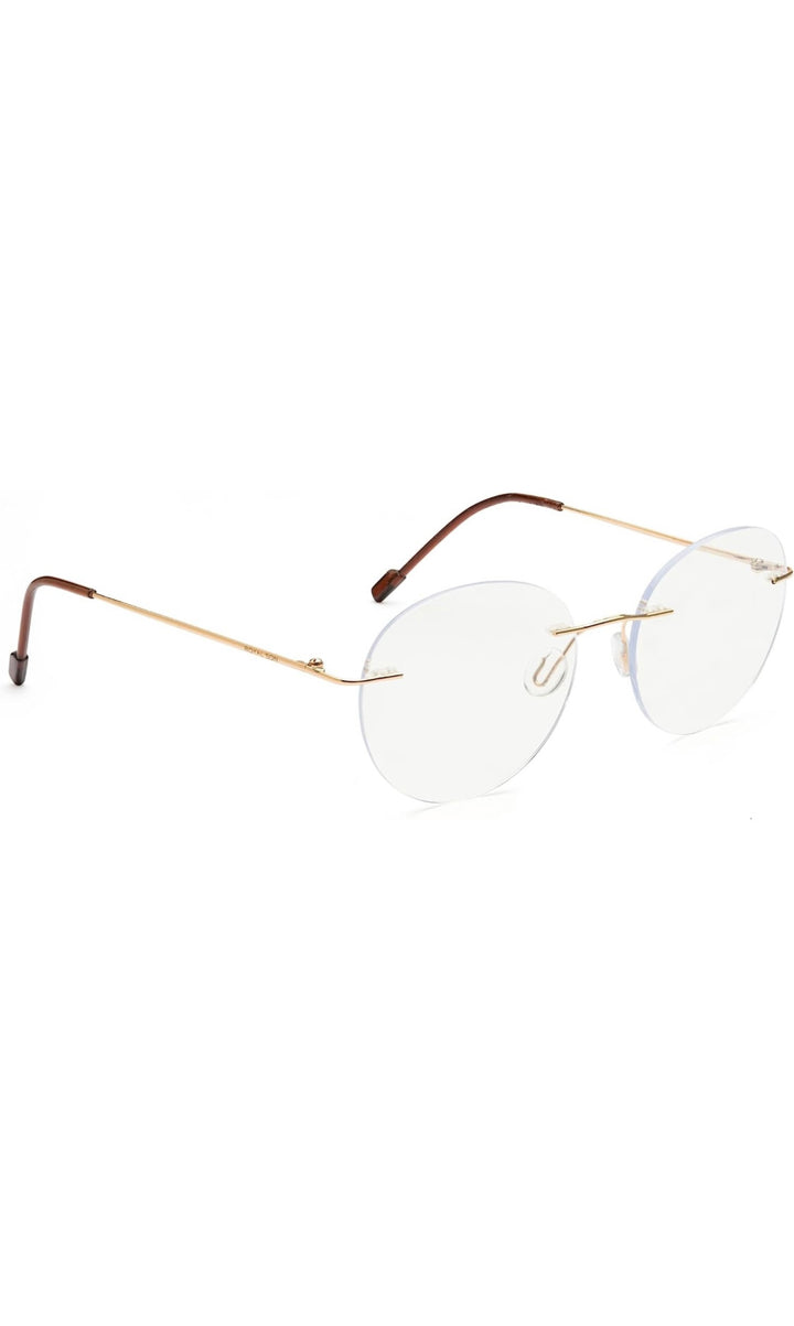 Jodykoes Round Signature Rimless Frame