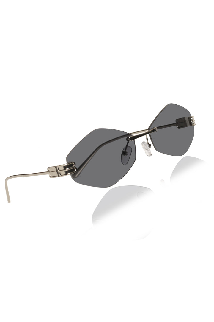 Jodykoes Legacy Rimless Geometric Sunglasses | UV400 Protection
