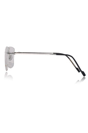 Jodykoes Cat Eye Premium Rimless Frame (Silver)