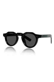 Jodykoes Legacy Round Flat-Top Sunglasses – UV400 Polarized (Black)