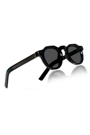 Jodykoes Legacy Round Flat-Top Sunglasses – UV400 Polarized (Black)