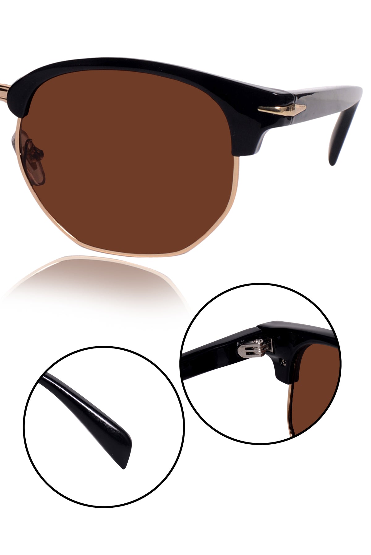 Jodykoes Legacy Clubmaster Sunglasses – UV400 Polarized