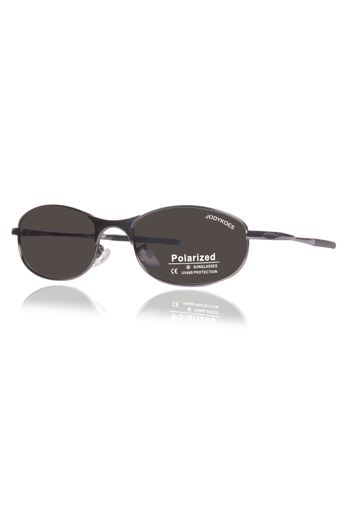 Jodykoes Legacy Sports Edition Metal Rectangular Sunglasses – UV400 Polarized (Black)