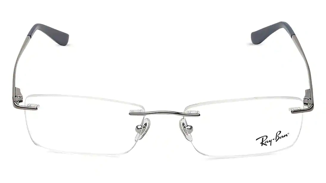 RAY-BAN Grey Rectangle Rimless Eyeglasses (RX6303I250253|52) - Jodykoes ®