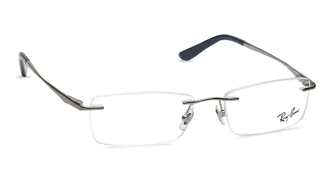 RAY-BAN Grey Rectangle Rimless Eyeglasses (RX6303I250253|52) - Jodykoes ®