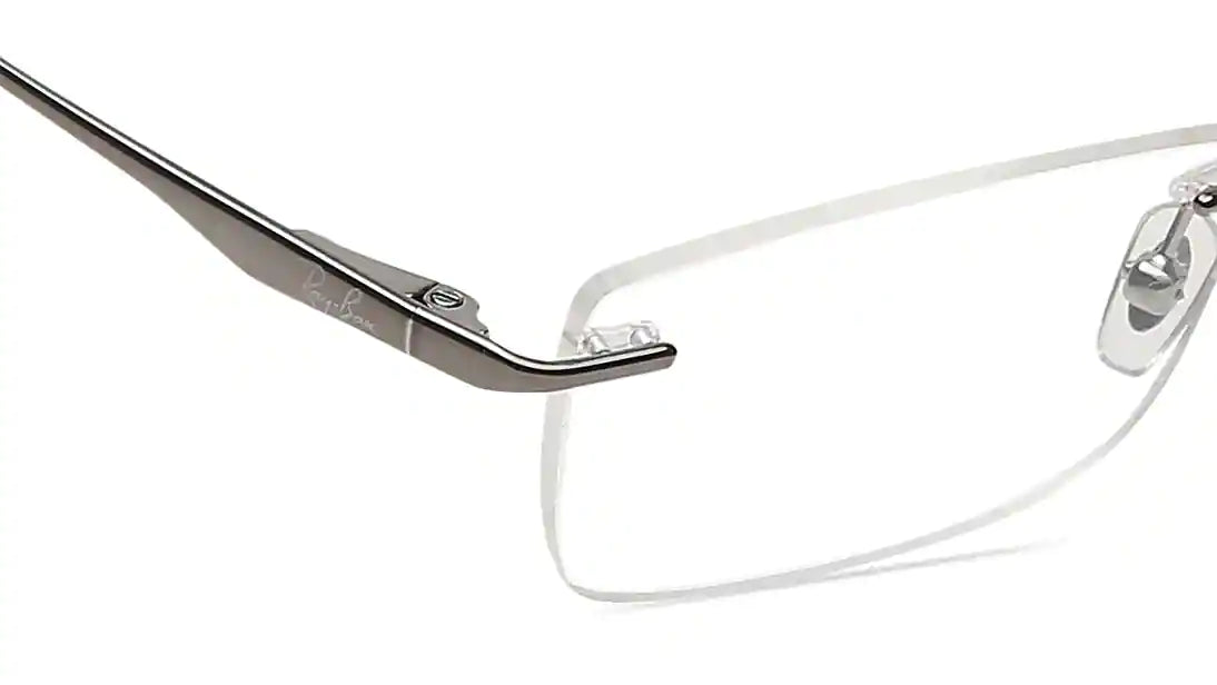 RAY-BAN Grey Rectangle Rimless Eyeglasses (RX6303I250253|52)