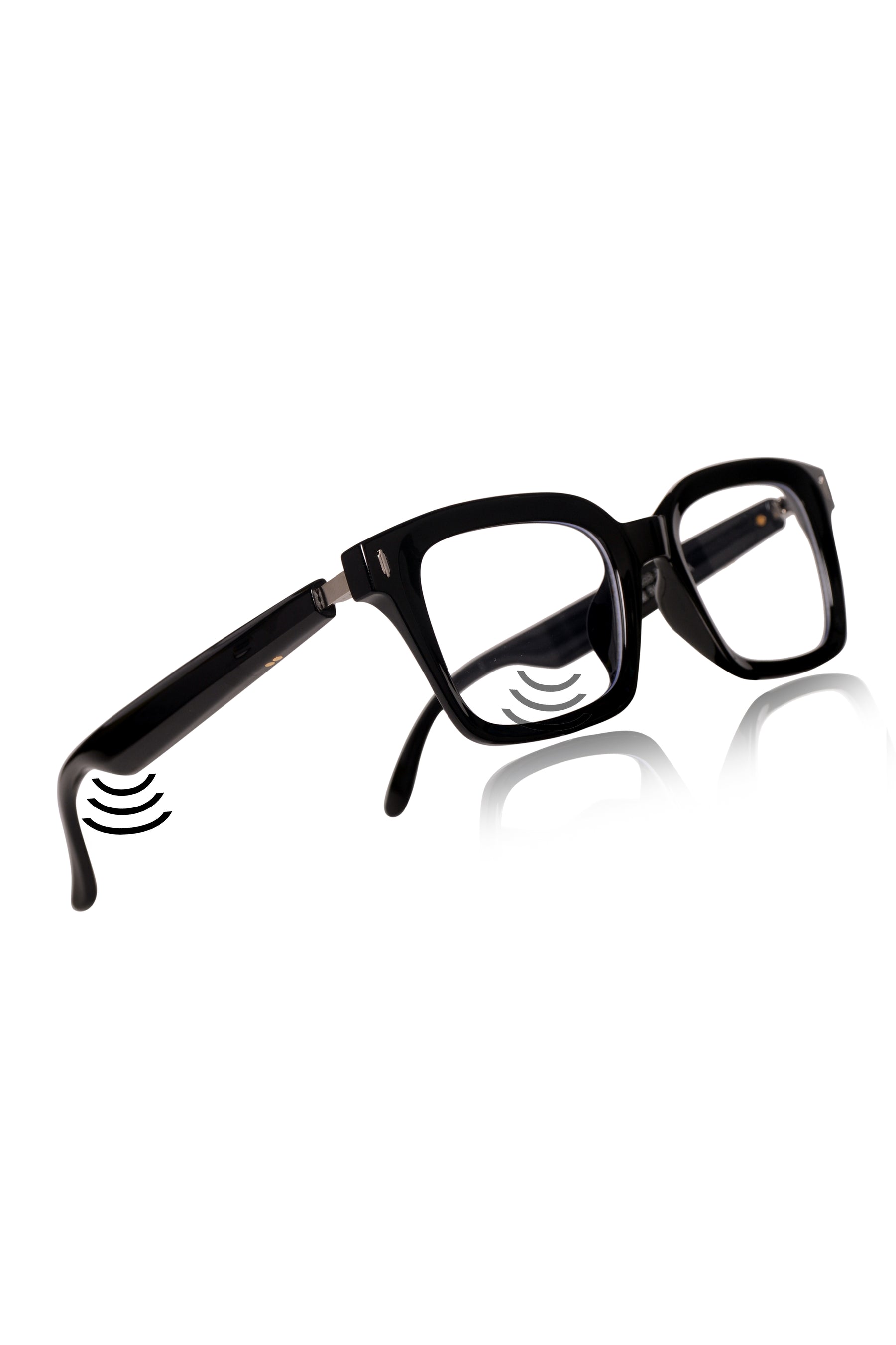 Jodykoes Square Smart Glasses with Speaker and Voice Assistant