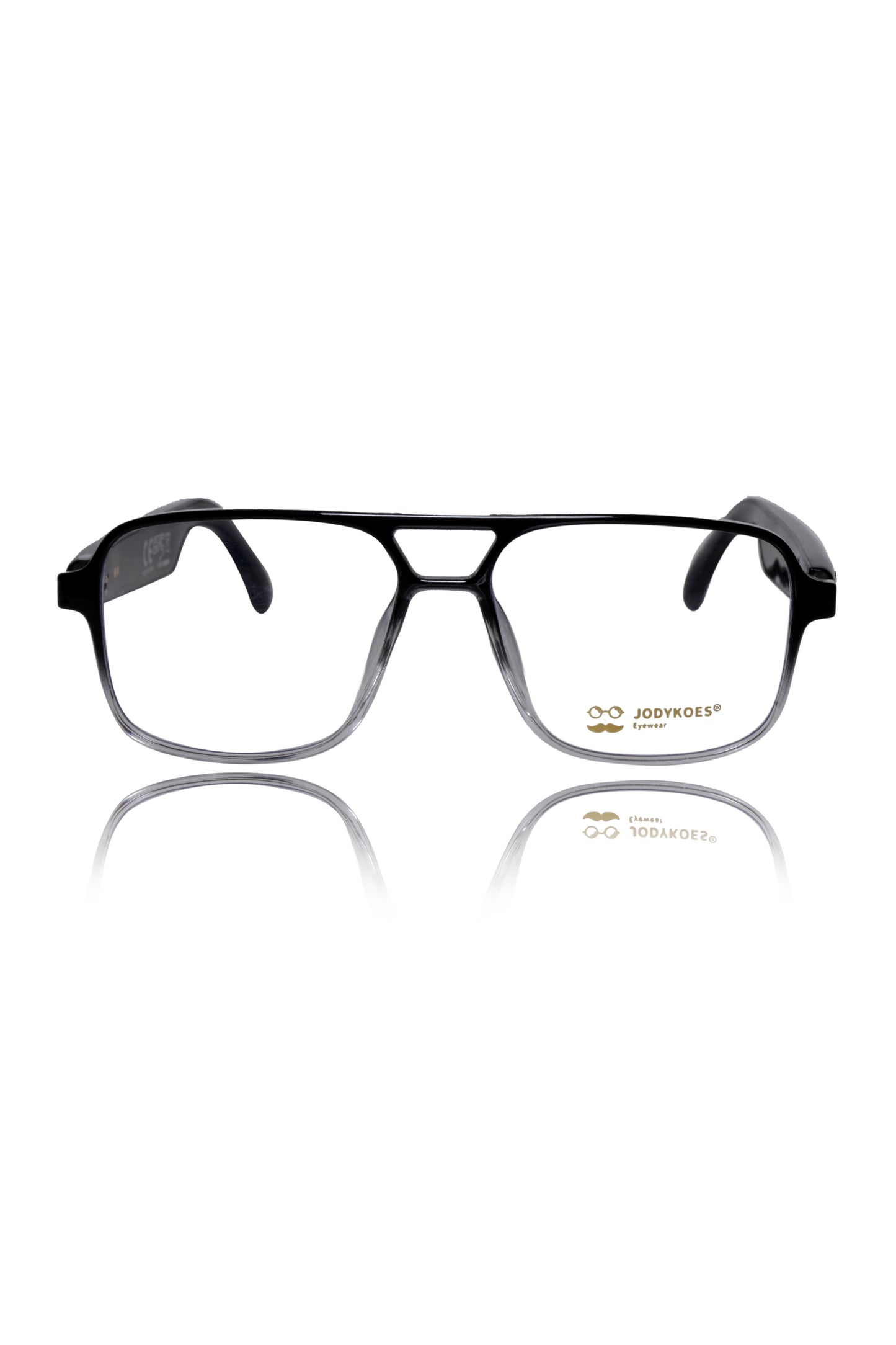 Jodykoes Smart Glasses with Built-in Speakers, Voice Assistant & Prescription Lenses | Square Bluetooth Audio Eyewear (Black)