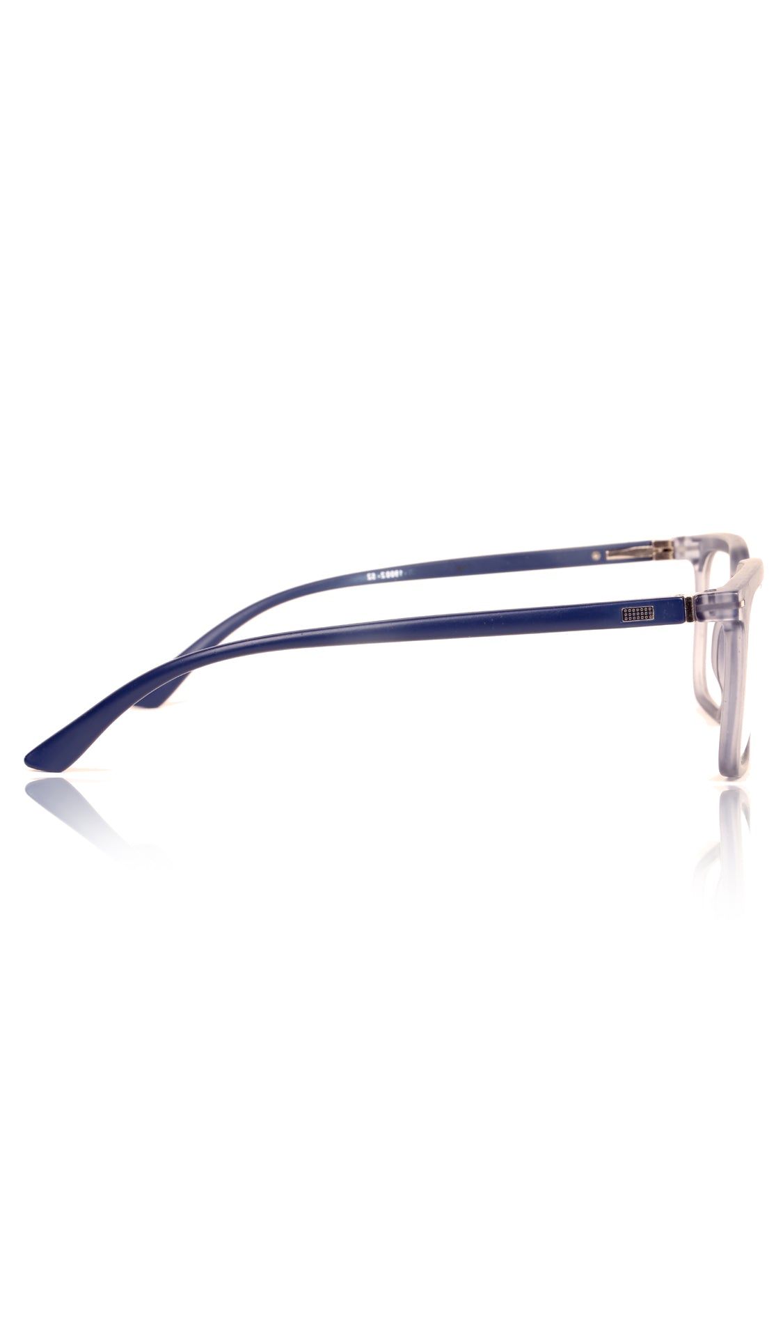 Jodykoes® Colour Frame Series: Stylish Square Spectacle Frames with Blue Ray Protection and Anti-Glare Glasses for Men and Women (Frost Transparent Blue)
