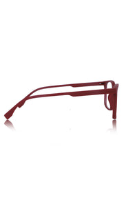 Jodykoes® Colour Series : Vibrant colours eyewear rectangle frames with anti glare and blue filter eyeglasses for men and women (Cherry Red)