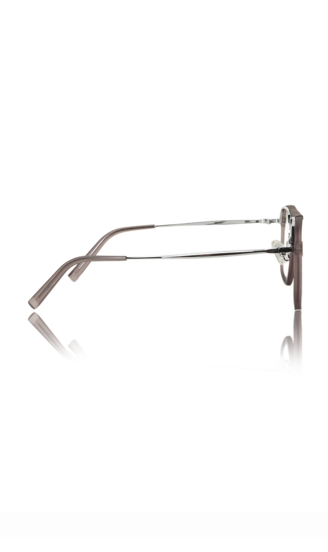 Jodykoes® Premium Series Double Bar Eyewear Eyeglasses Spectacles Frame for Men and Women (Matte Grey)