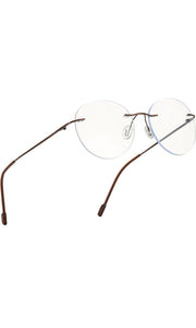 Jodykoes Round Signature Rimless Frame