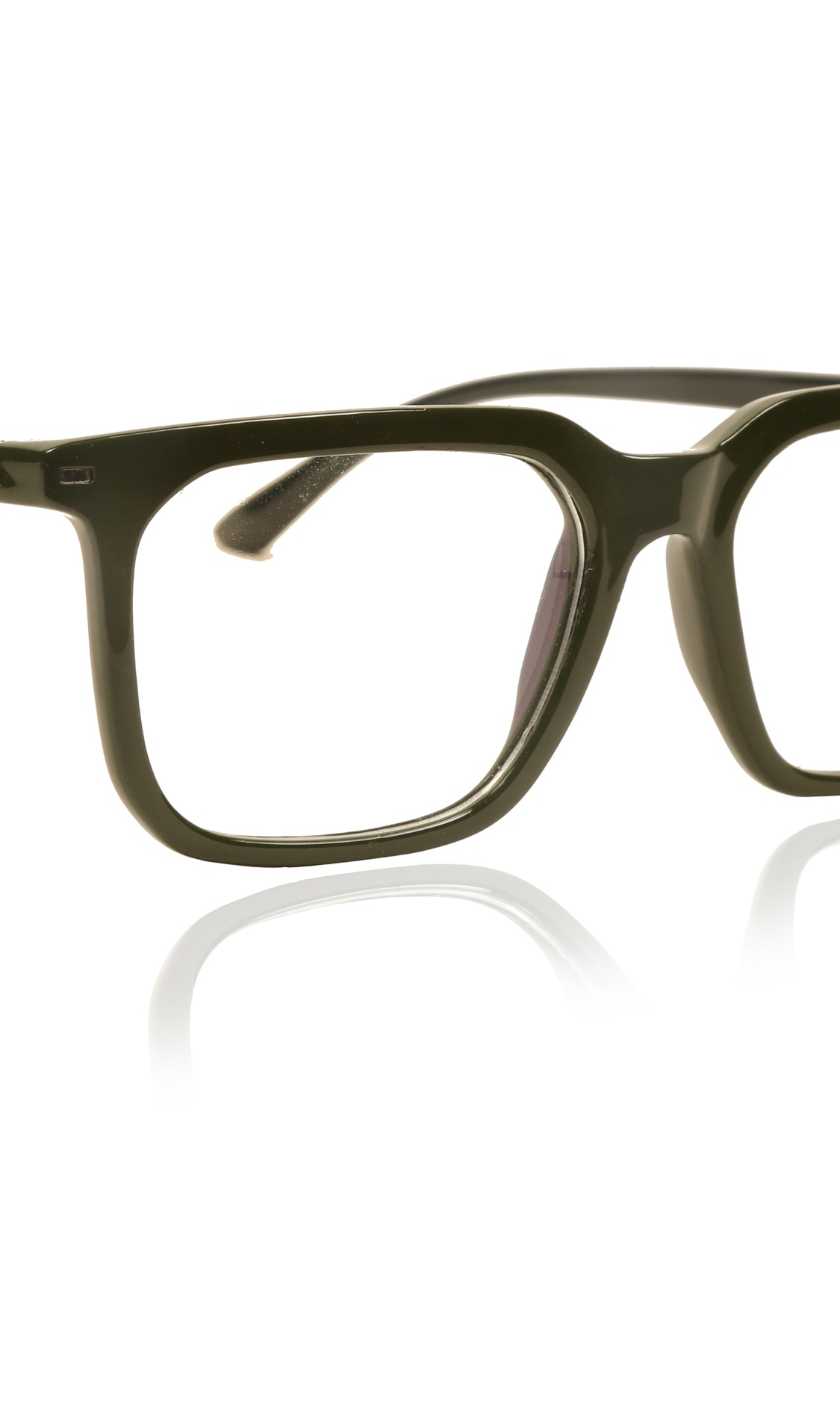 Jodykoes® Colour Frame Series: Stylish Square Spectacle Frames with Blue Ray Protection and Anti-Glare Glasses for Men and Women (Green) - Jodykoes ®