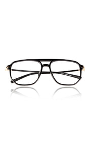 Jodykoes® Premium Oversized Eyeglass Frames: Stylish Anti-Glare and Blue Light Blocking Glasses for Enhanced Computer and Mobile Phone Protection, Unisex Design (Black)